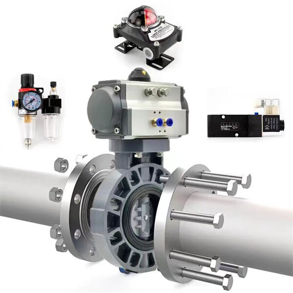 Installing and operating a pneumatic valve with solenoid