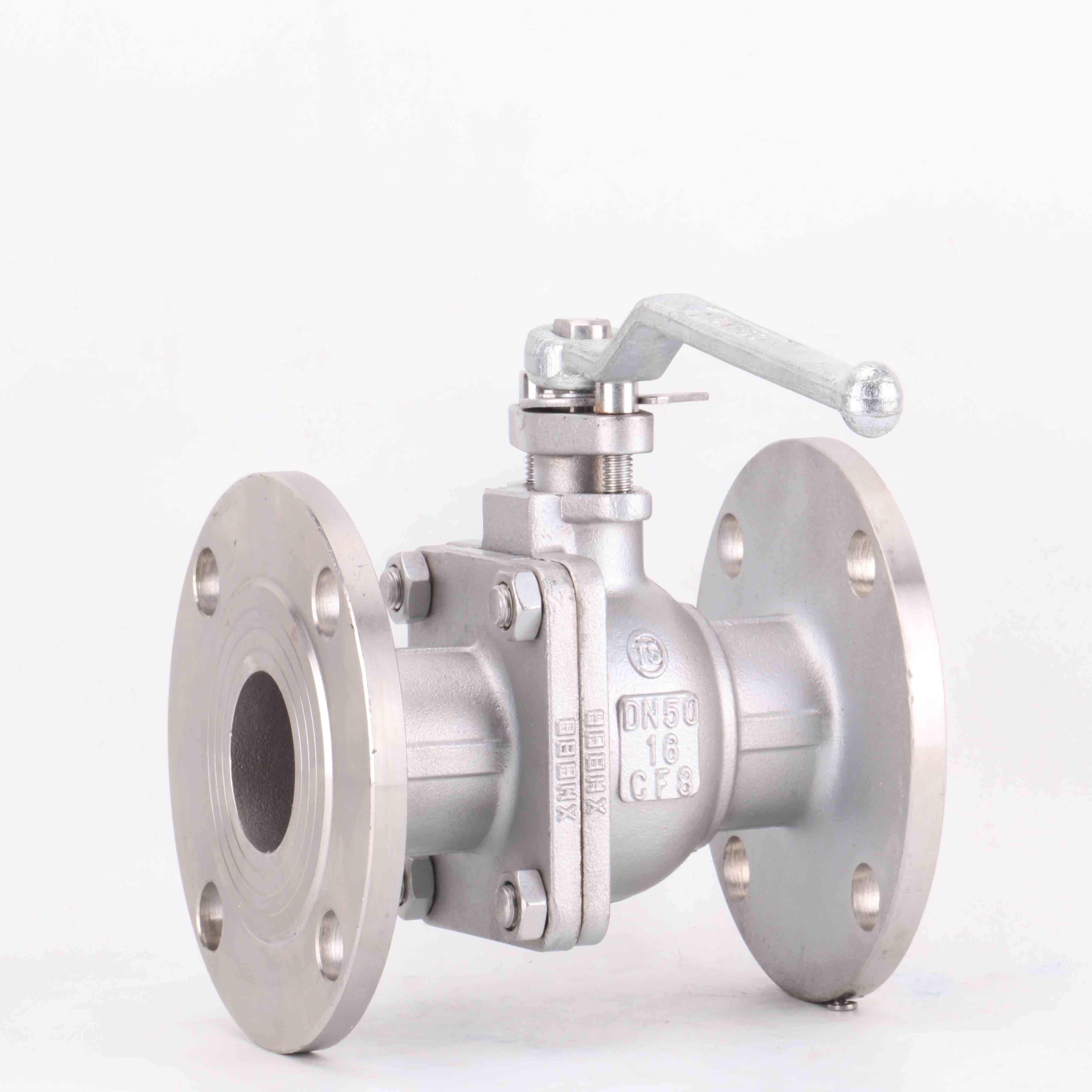 Stainless steel flanged ball valves