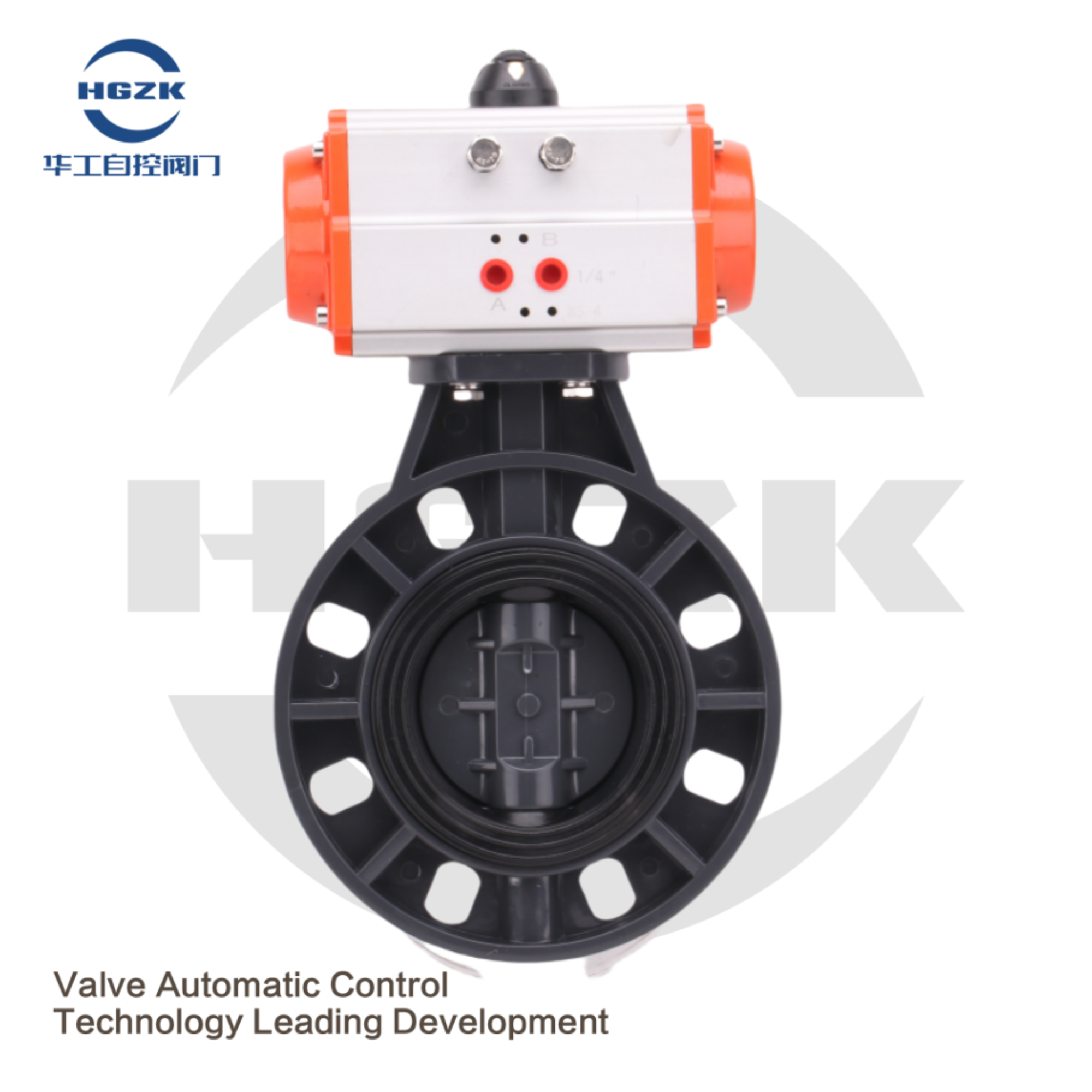 Pneumatic UPVC Butterfly Valve