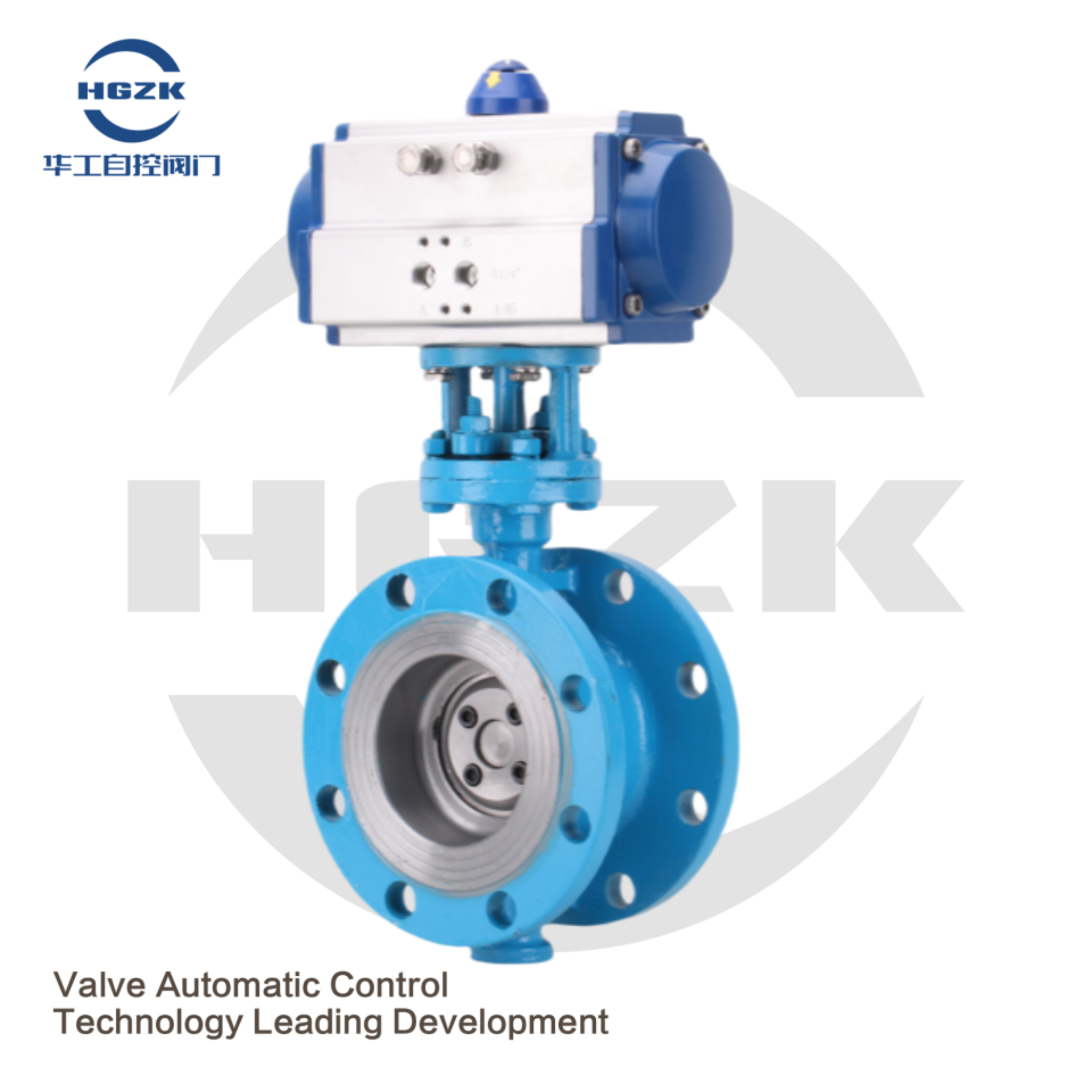 Pneumatic Wafer Type Three-Eccentric Center Butterfly Valve