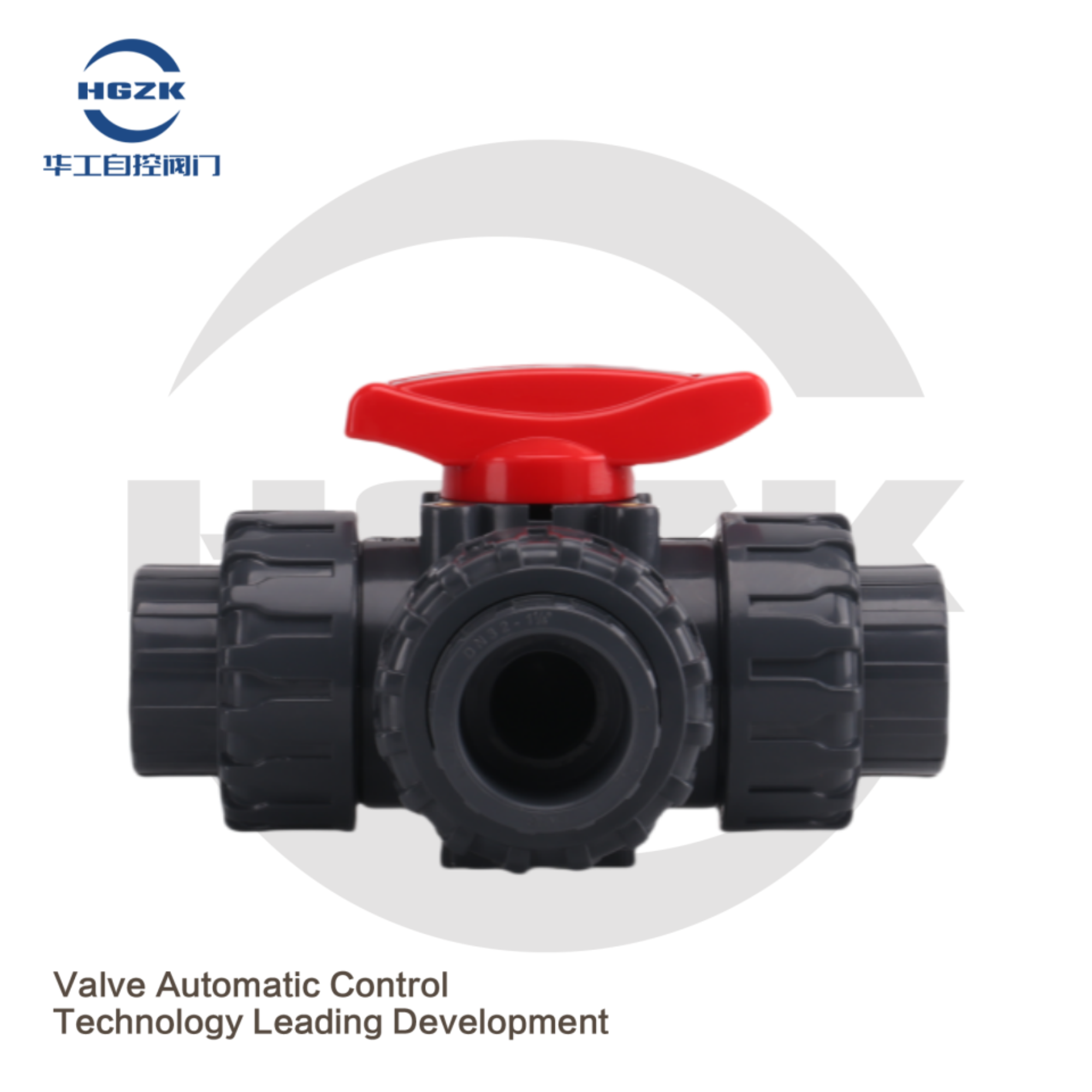 Plastic 3-way Ball Valve