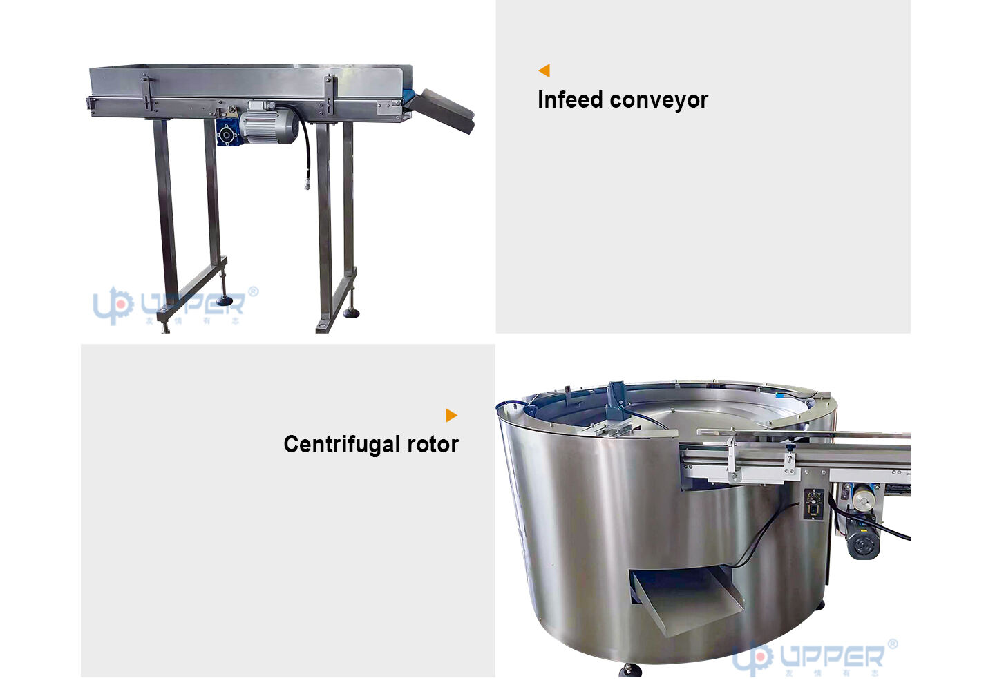 Rotary table sorting puffed corn stick cotton candy packaging line Automatic marker pen potato biscuit flow packing machine details