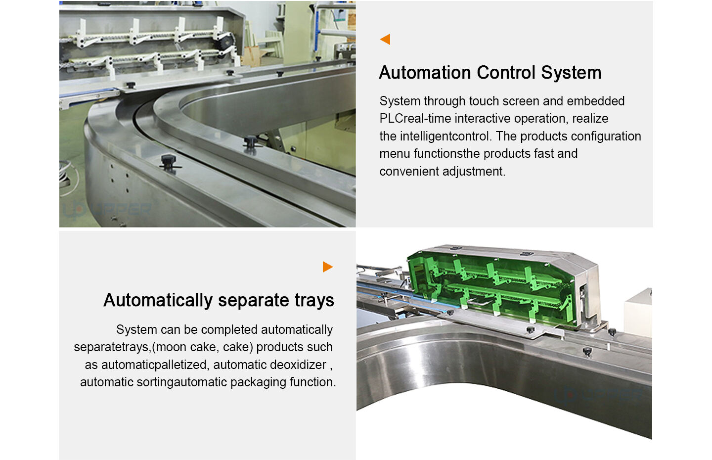 Mooncake automatic plastic tray feeding and packaging line for food durian cake pie Upper packing machine manufacture