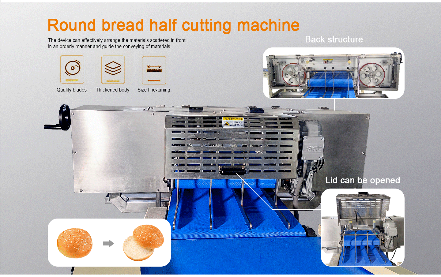 Hamburger Half Cut Double Channel Automatic Stacking Packaging Line details