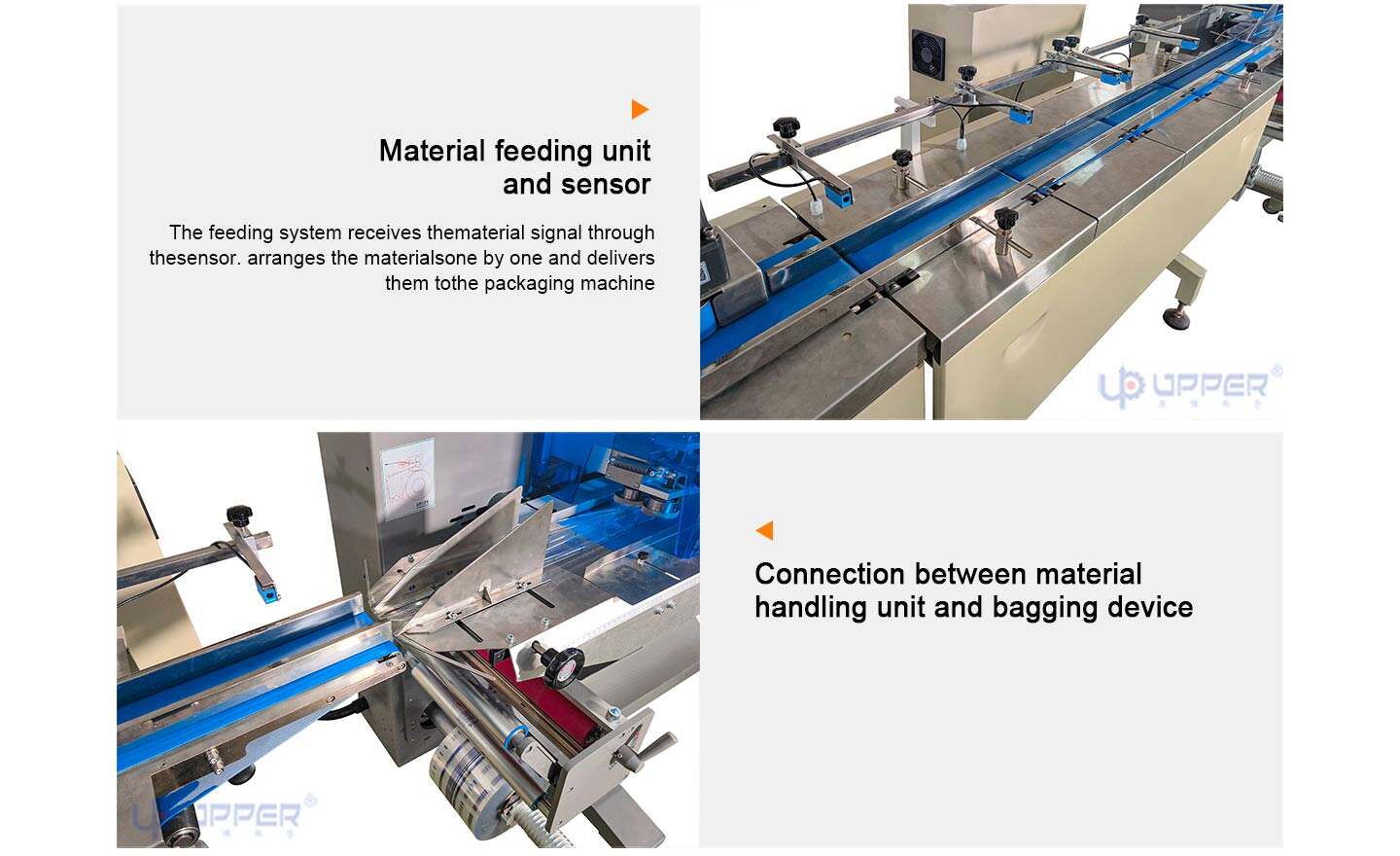 Mochi automatic Packaging line Down side film Peanuts sesame matcha rice cake packing machine | Upper details