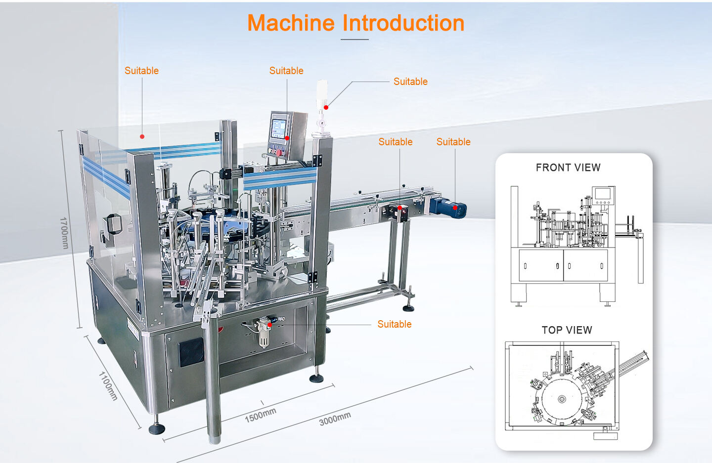 Small bottle Vertical cartoning machine Auto folding Rotary carton box packing machine factory