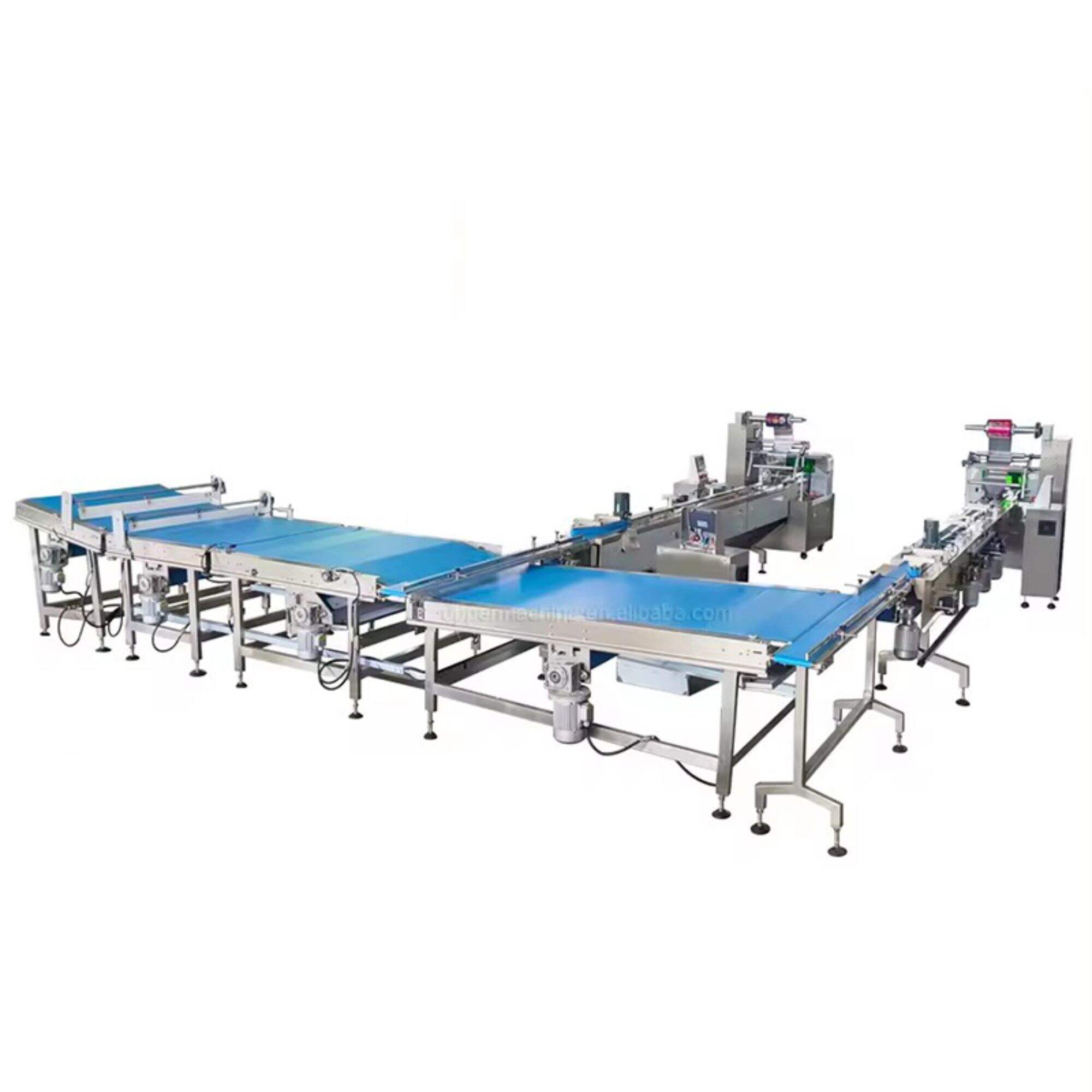 Bounty conveyor packaging line and packing machine for pastry chocolate bar play dough