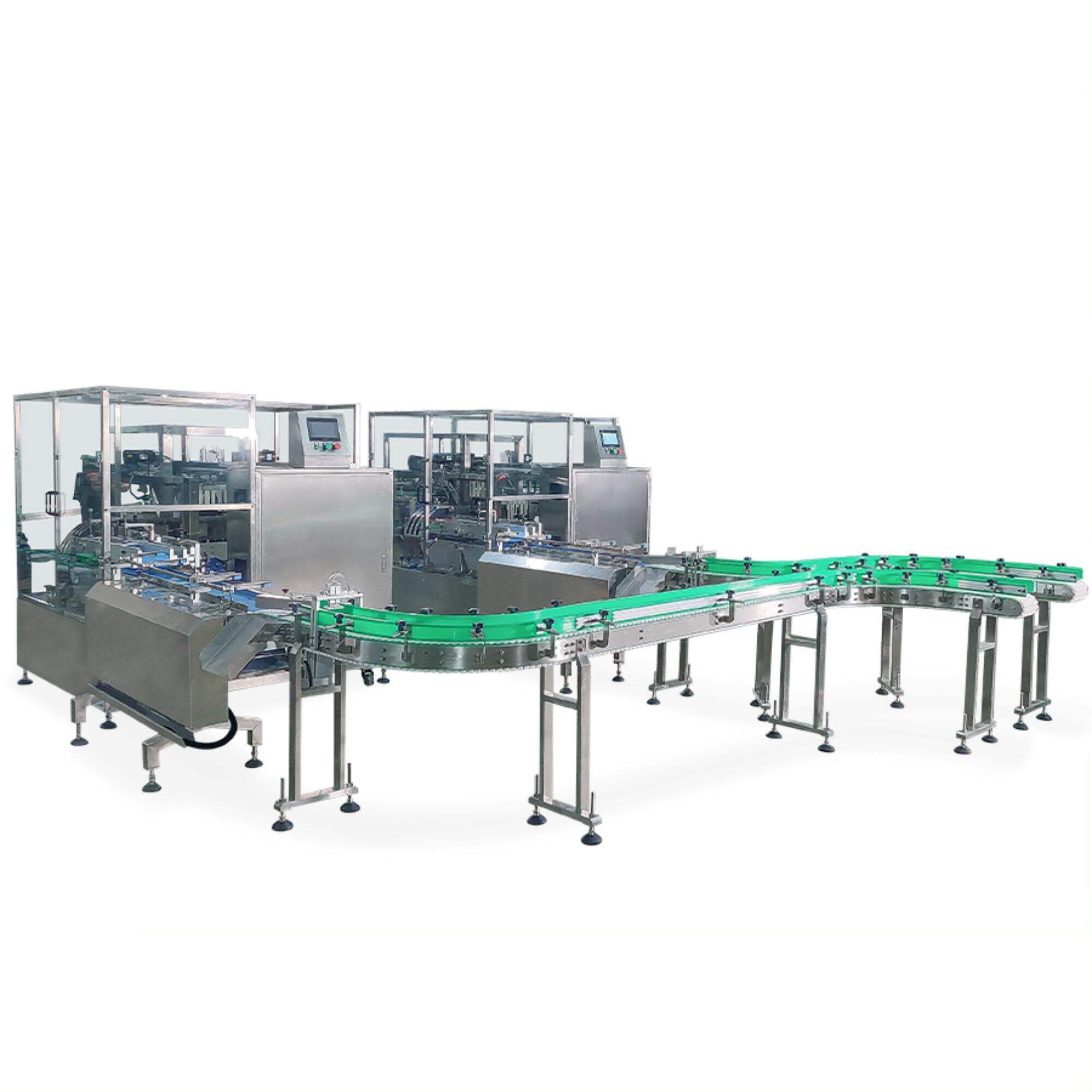 Rice Noodles secondary packing line bread biscuits cookies instant noodles large bag Automatic collection and packaging machine