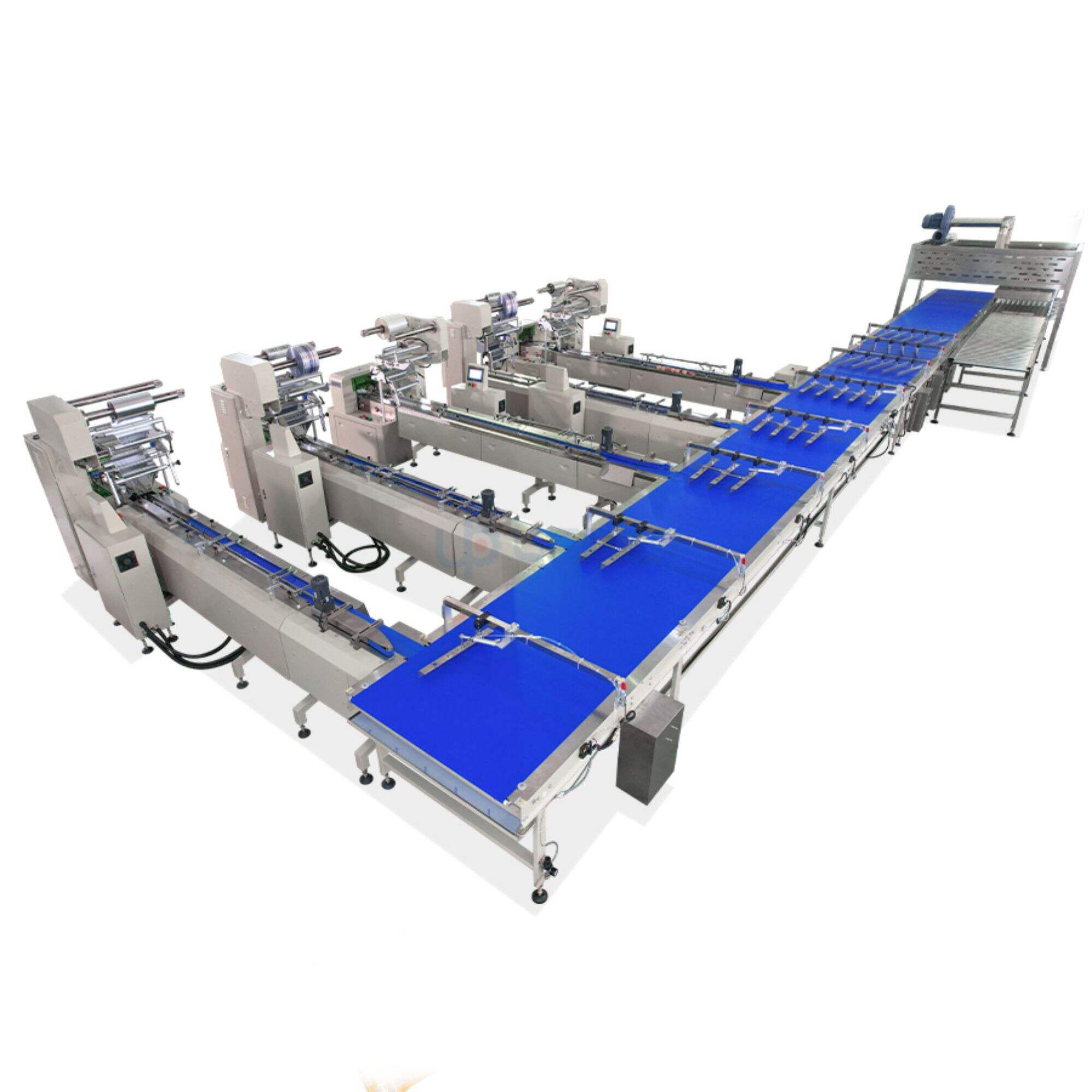 Cupcake Fully Automatic Demoulding Packaging Machine Muffin Custard Pie packing line food producton line