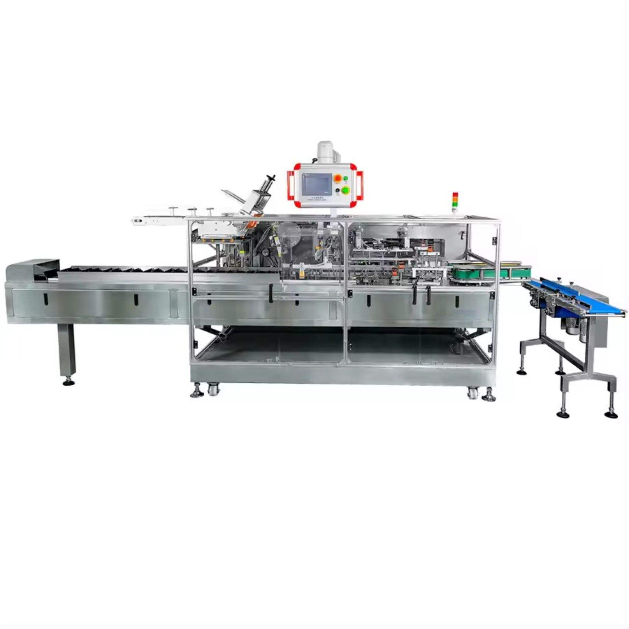 Horizontal automatic sorting Barbecue frozen meat cartoning Machine food secondary packaging