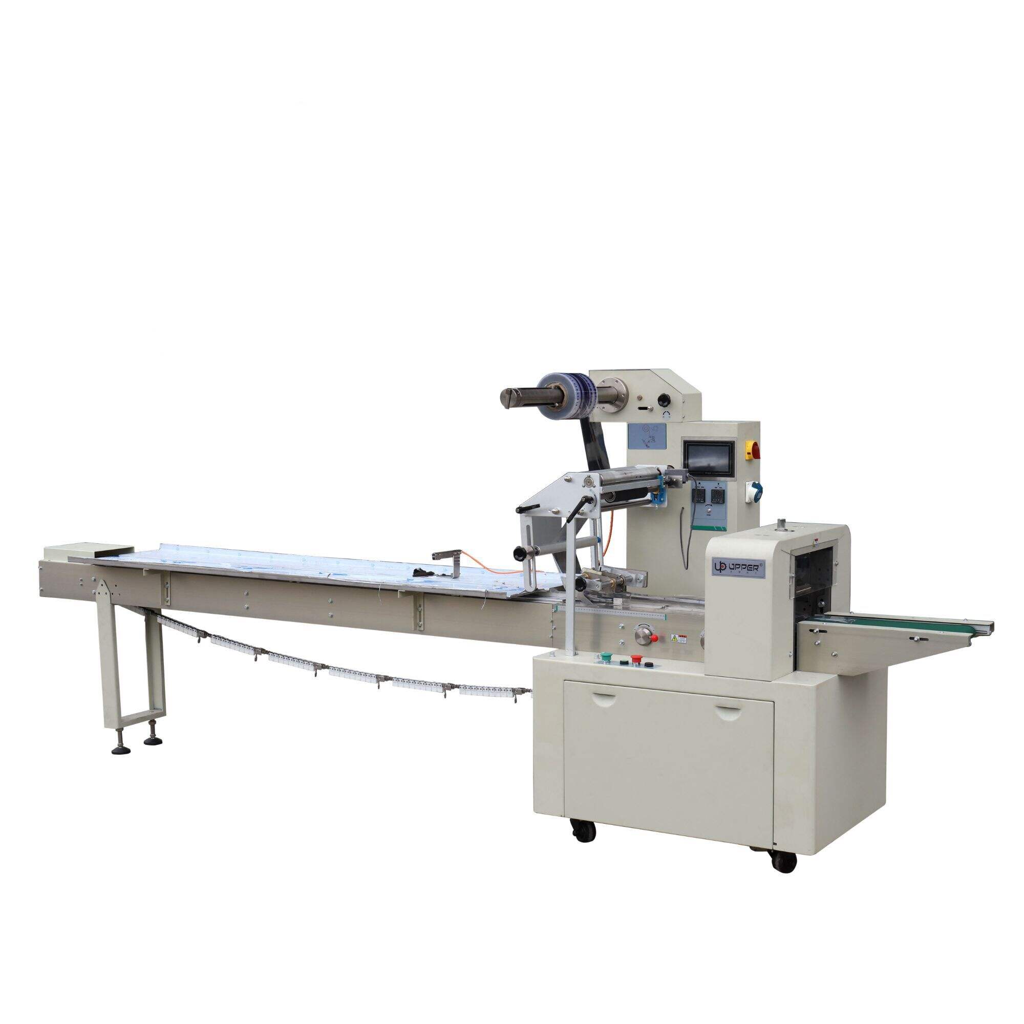 320 Multi-Function flow Packing machine Cookies Wafer Muffin Bread Bun wrapping machine Manufacturer