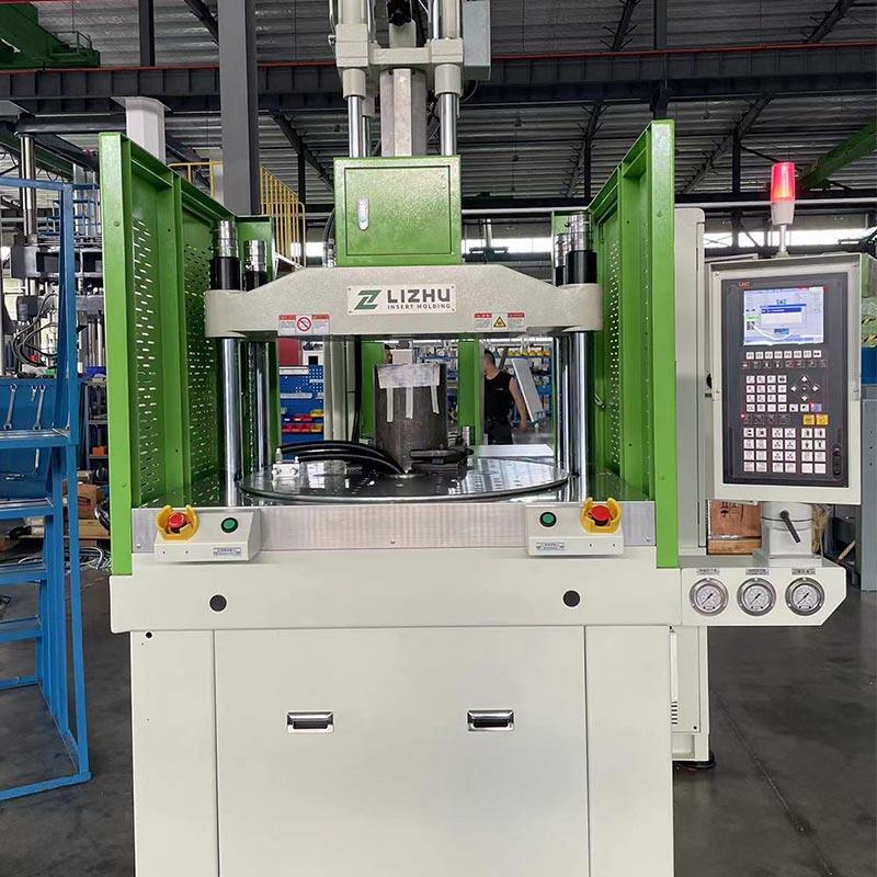 Rotary table vertical injection molding machine100Tons na ganap na awtomatikong vertical injection molding machine