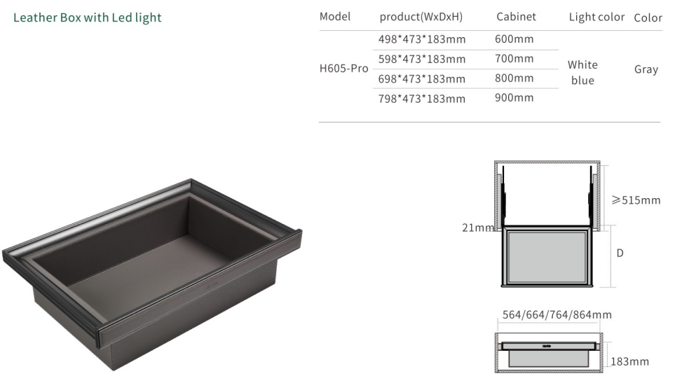 Shinya Leather Pro Series Leather Box with LED Light supplier