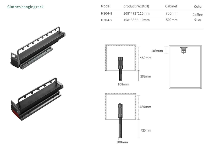 Closet Storage Smart Hardware Clothes Hanging Rack   supplier