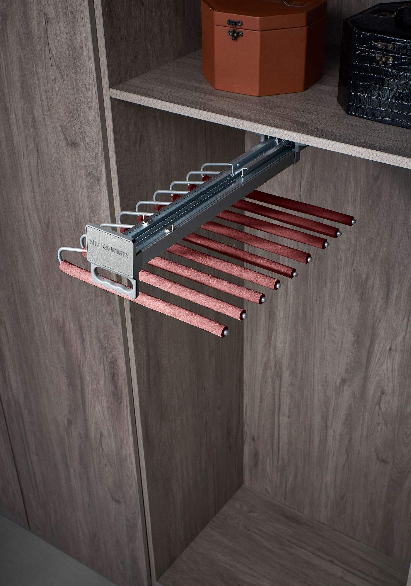 Hanging Pants Rack Metal Closet Trousers Rack