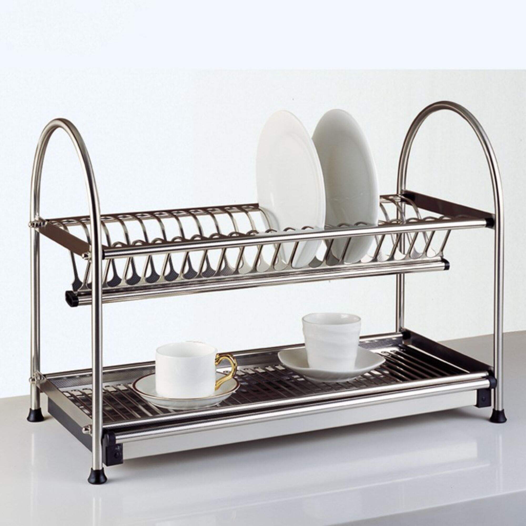 NISKO Stainless Steel Hanging Dish Rack Drying Basket