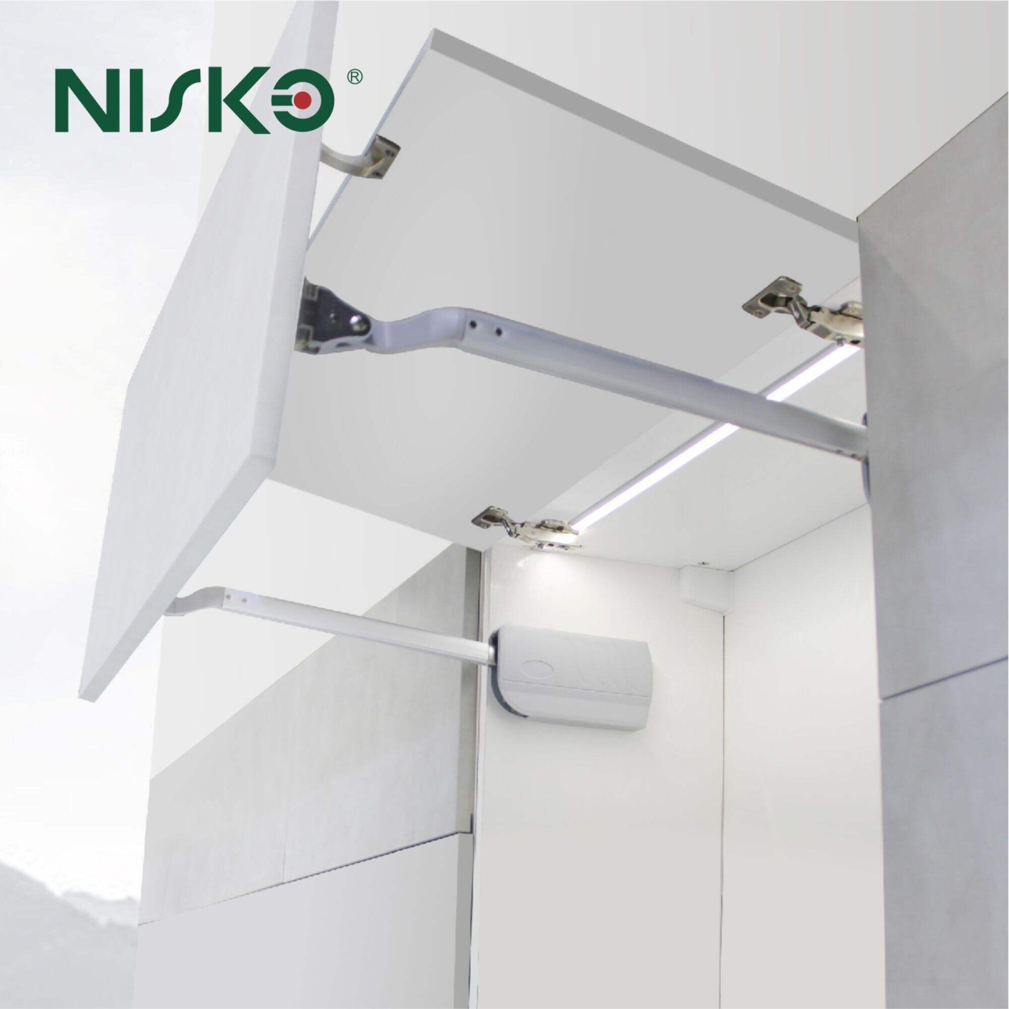 NISKO BI Folding Cabinet Door Support Metal Flap Stay