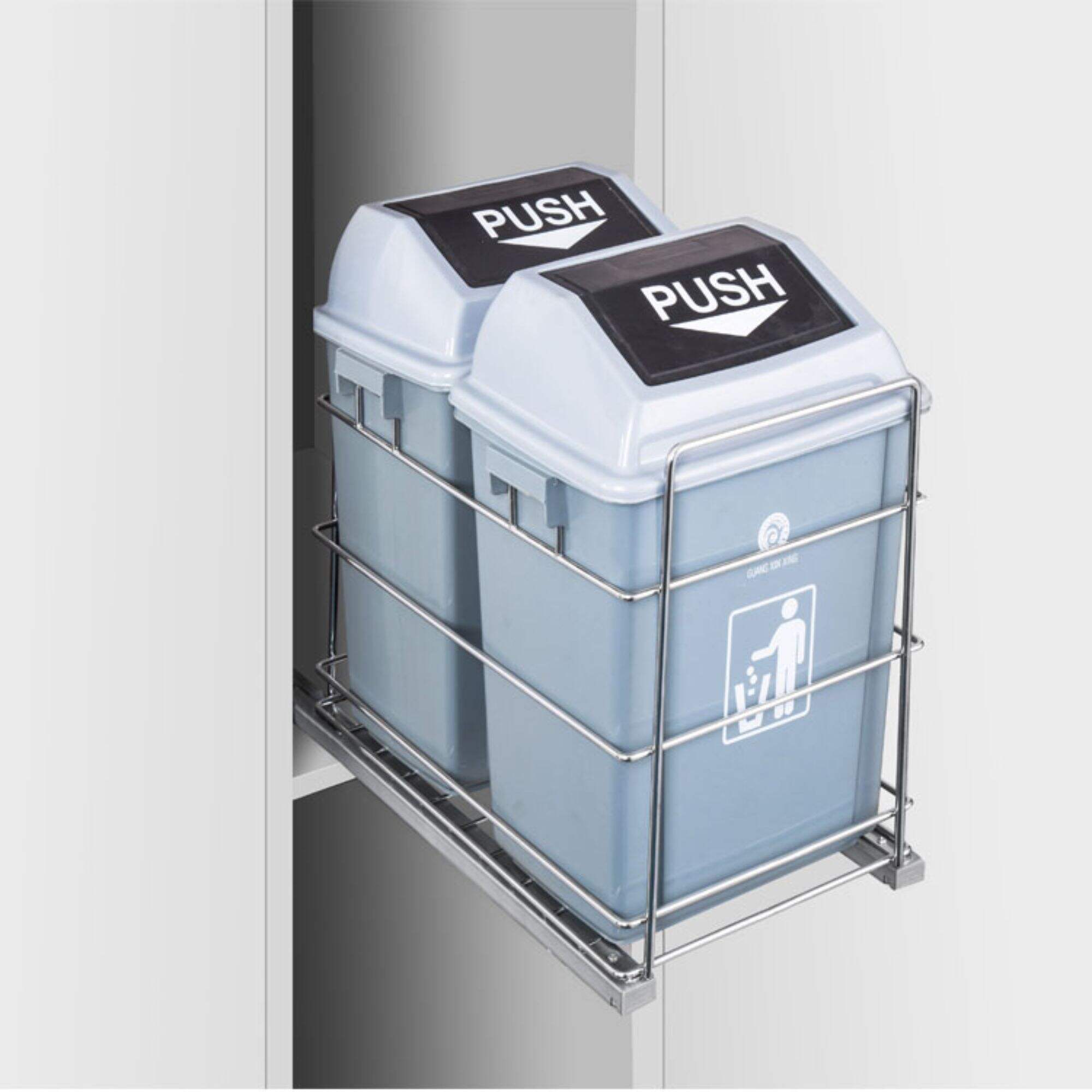 Waterproof Large Capacity Double Kitchen Garbage Container