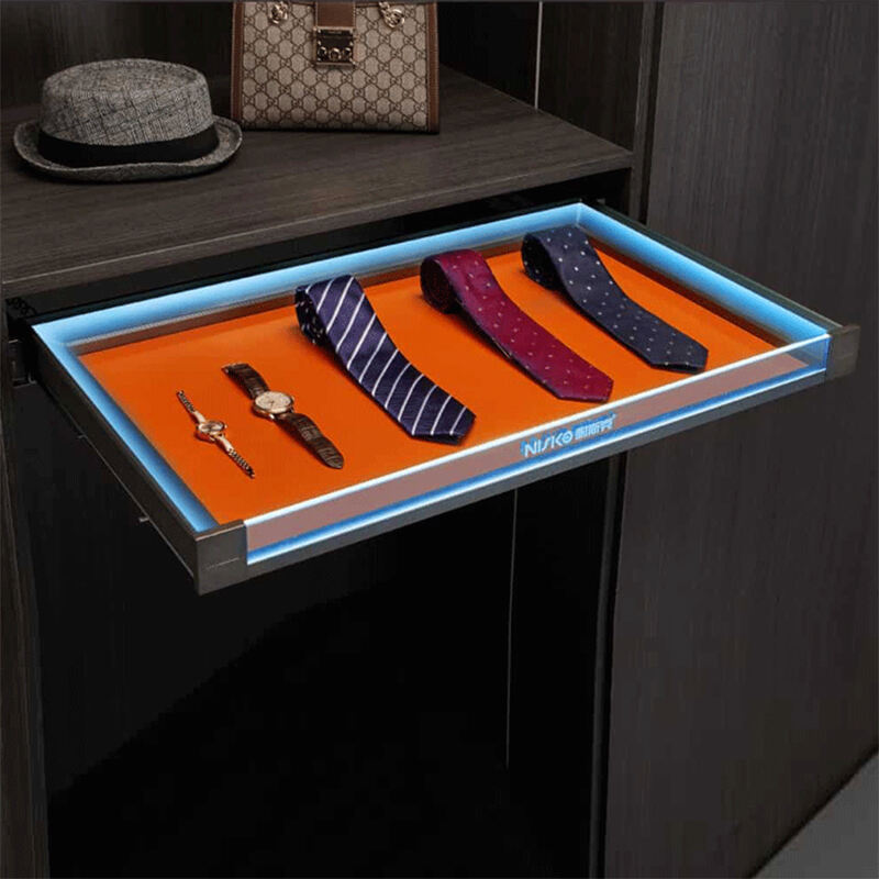 Aluminum Wardrobe Storage Box For Watches, Ties And Jewelry