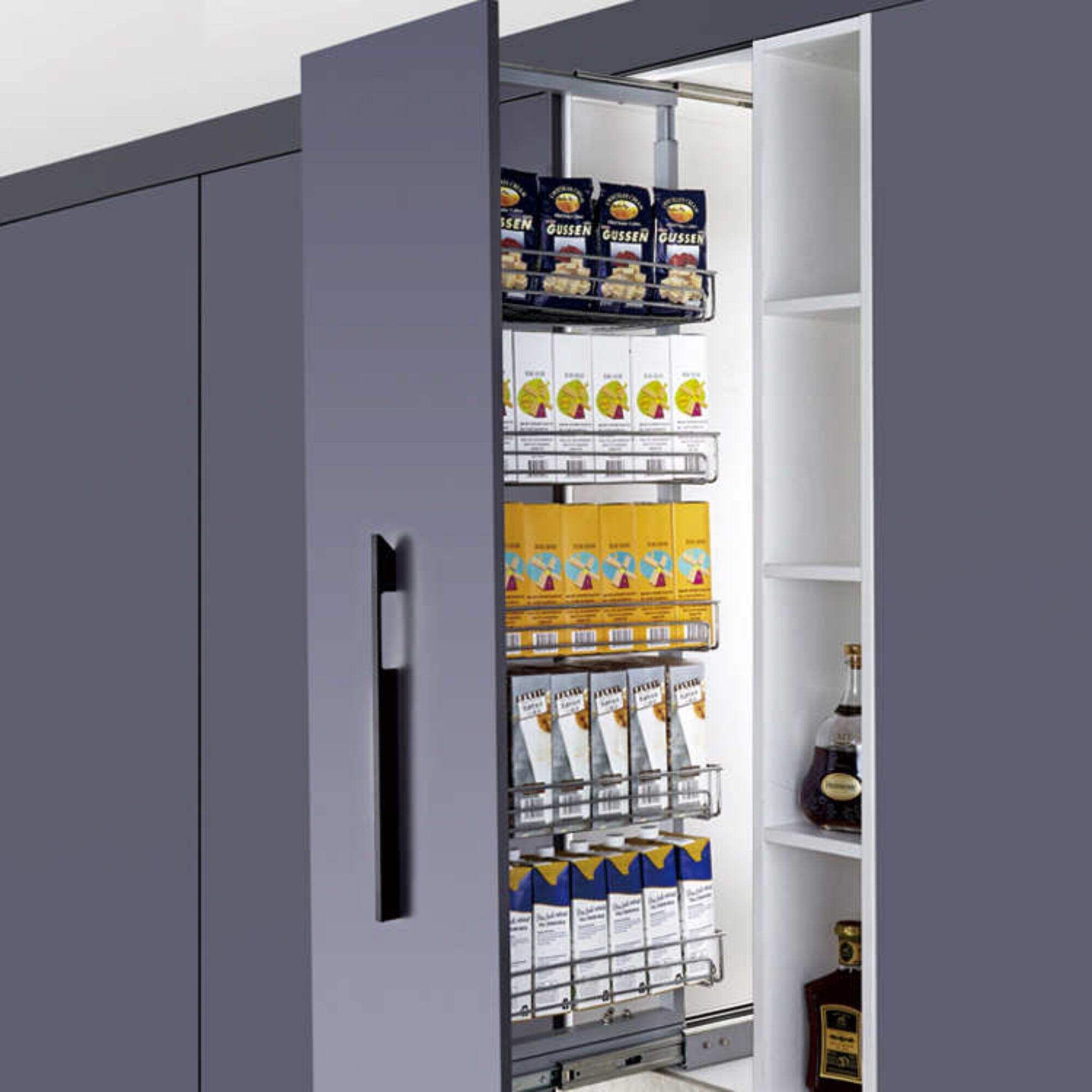 Luxury Kitchen Cabinet Tall Unit Pull out Pantry Organiser