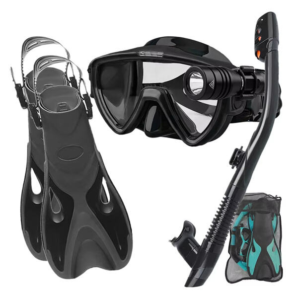 Unleash your inner explorer with scuba mask and flippers