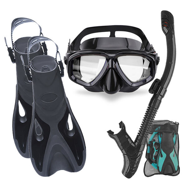 Mask and flippers