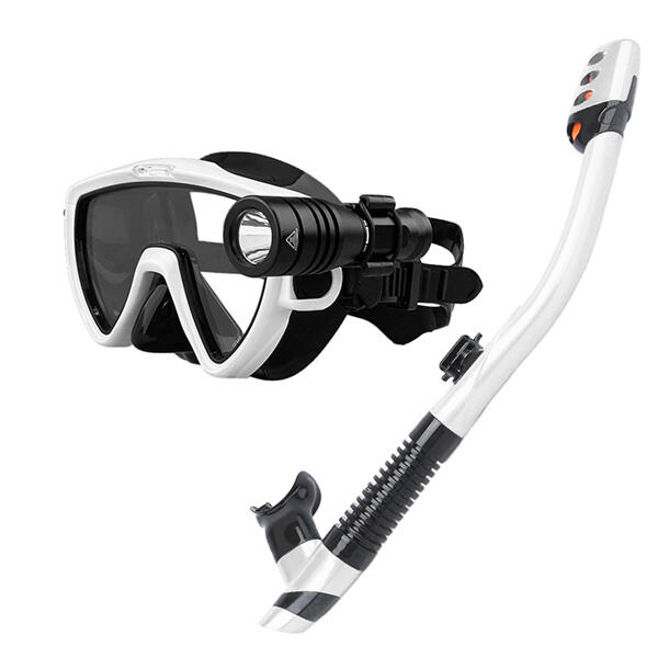 Dive into crystal-clear waters with the ultimate snorkeling mask and snorkel comb
