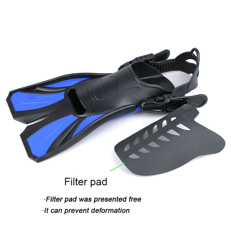 ALOMA Adjustable Underwater Diving Equipment Durable Silicone flipper Snorkeling Fins Swimming Fins factory