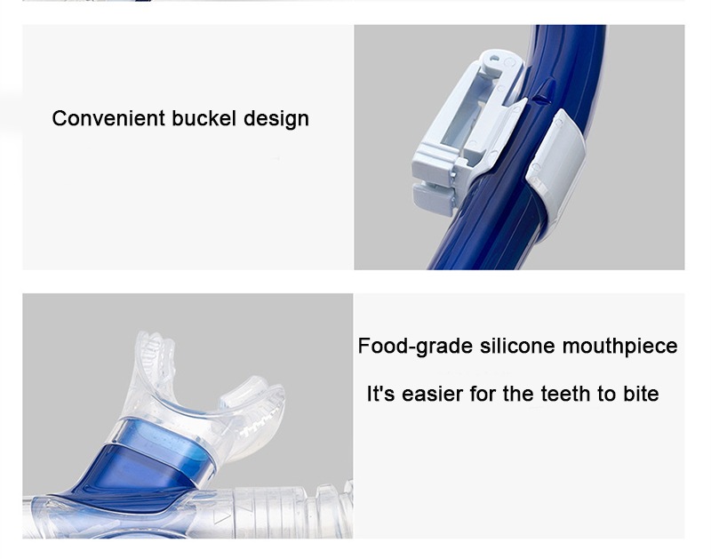 Tubo de respiración de silicona y PVC para esnórquel seco profesional ALOMA, producto de gran venta, detalles del tubo de esnórquel