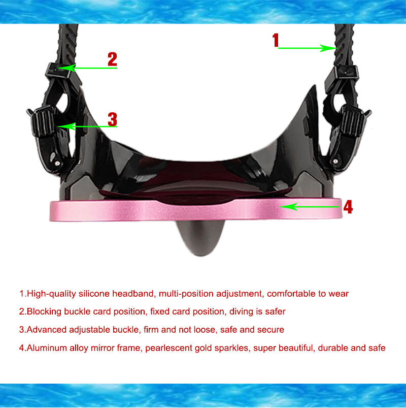 Aloma Professional Aluminium alloy frame Low volume snorkeling diving gear silicone freediving mask details