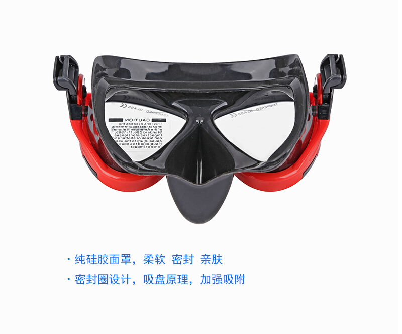 Aloma Popular Big frame dive optical lens mask scuba diving mask underwater anti fog and tube diving gear equipment supplier