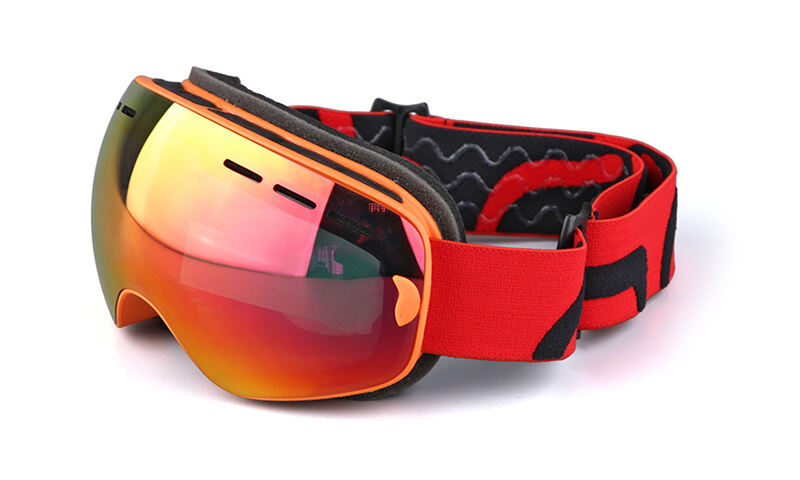 anti fog UV stop mirror coating 2 layers Lens elastic band strap winter sports ski racing snow goggles for kids factory