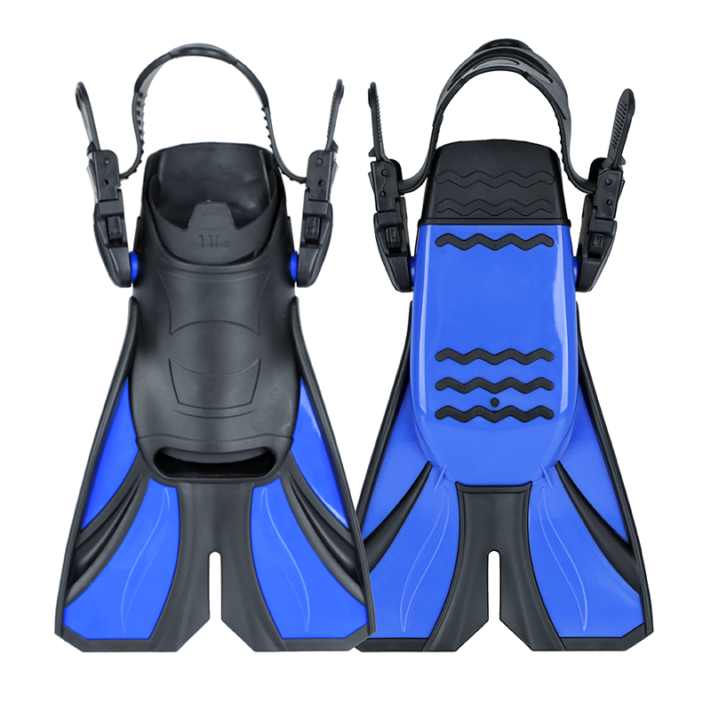 ALOMA Adjustable Underwater Diving Equipment Durable Silicone flipper Snorkeling Fins Swimming Fins supplier