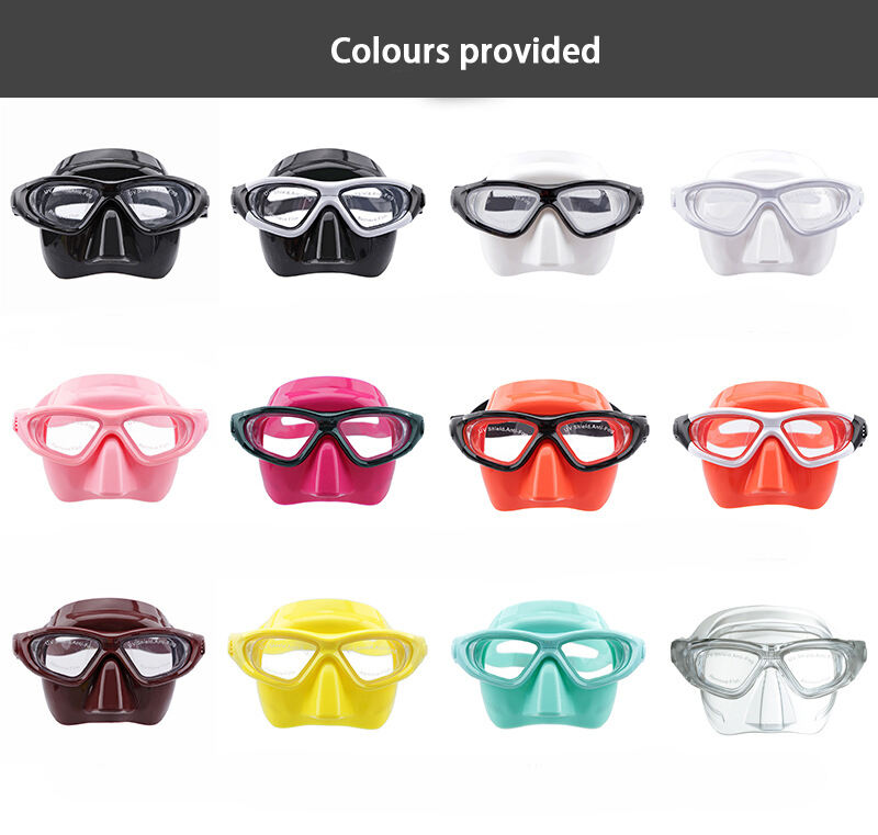 Aloma Popular silicone PC lens light free diving gear equipment Low volume freediving mask factory