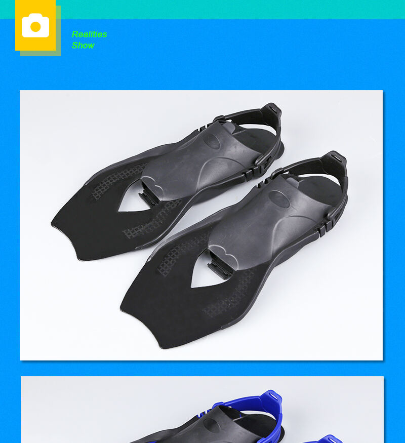 New Arrival Open Heel Adjustable Adult Snorkeling Full Foot Packet Fins Rubber Scuba Diving Finds For Kids supplier