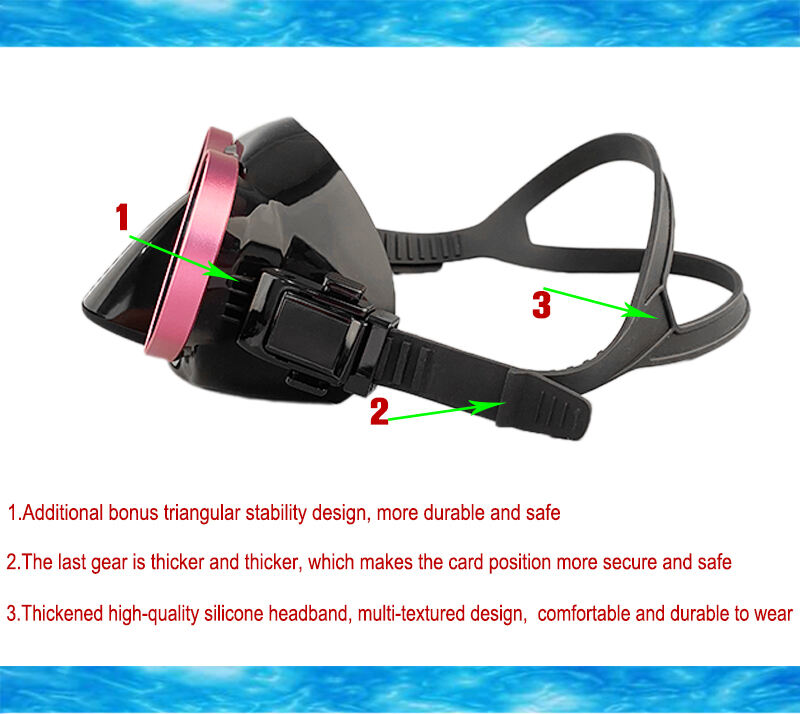 Aloma Professional Aluminium alloy frame Low volume snorkeling diving gear silicone freediving mask factory