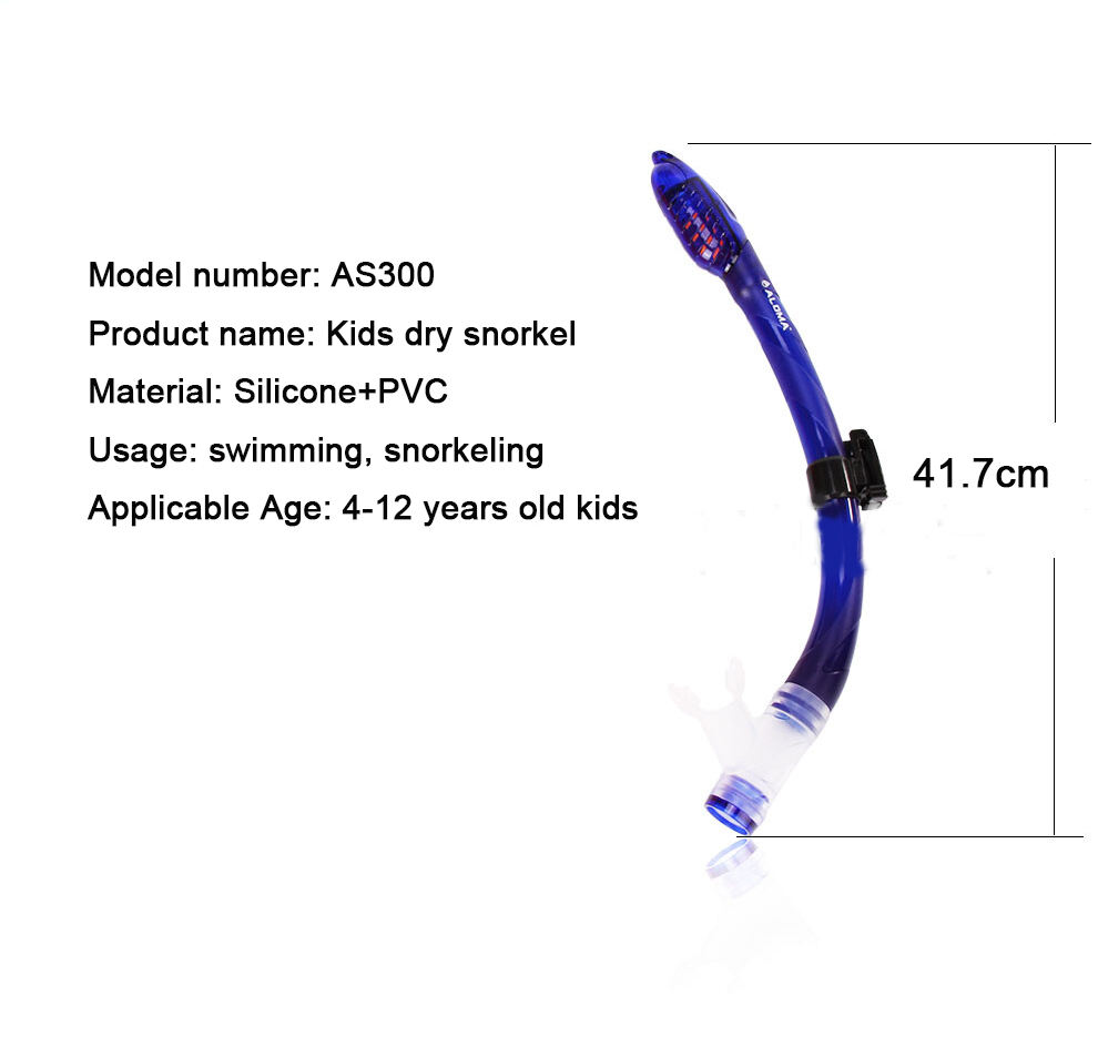 ALOMA kids Top Valve Food Grade Silicone Mouthpiece Watersports Swimming Equipment Tube diving Snorkeling supplier