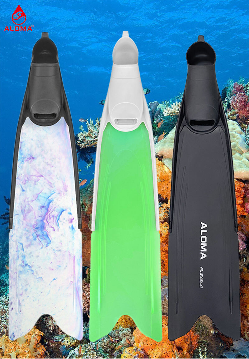 ALOMA NEW surf future full foot pocket scuba diving long flipper freediving fins manufacture