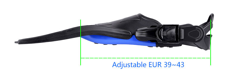 ALOMA Adjustable Underwater Diving Equipment Durable Silicone flipper Snorkeling Fins Swimming Fins supplier