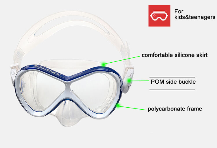 Professional Scuba Diving Mask Anti-fog Goggles diving Glasses Swimming mask and Easy Breath Tube snorkel Set details