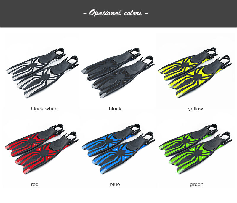 Aloma Professional Scuba Long Blade Diving Fins High Quality Snorkeling Diving Swimming Fins Freediving Rubber Swim Flippers manufacture