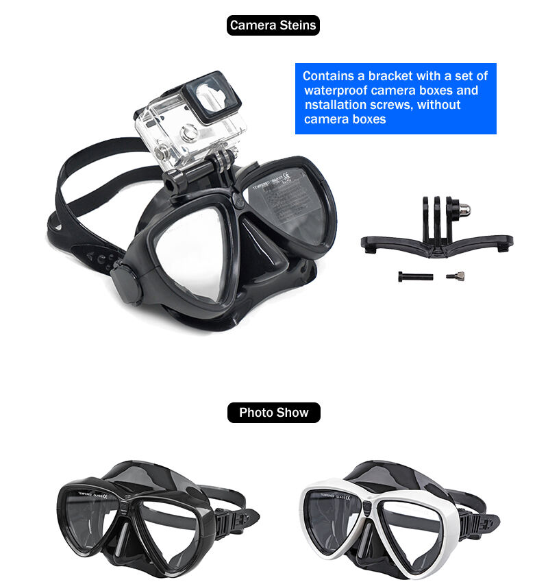 ALOMA Professional diving gear Water Sport silicone free diving mask details