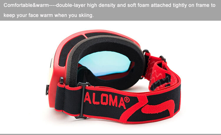 ALOMA Custom Logo adult &kids Fashion Snow ski goggles Cylindrical UV Lens Protection Snowboard Anti-Fog snow goggles manufacture