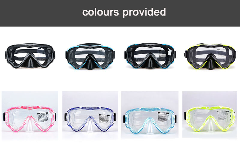 ALOMA Hot selling kids snorkel goggles low volume silicone free diving mask swimming gear factory