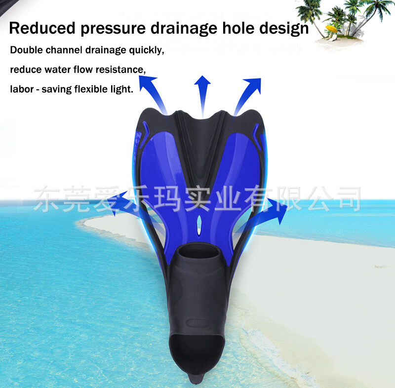 ALOMA Professional full foot pocket medium long tpr silicone snorkel fins swimming flipper for adult factory