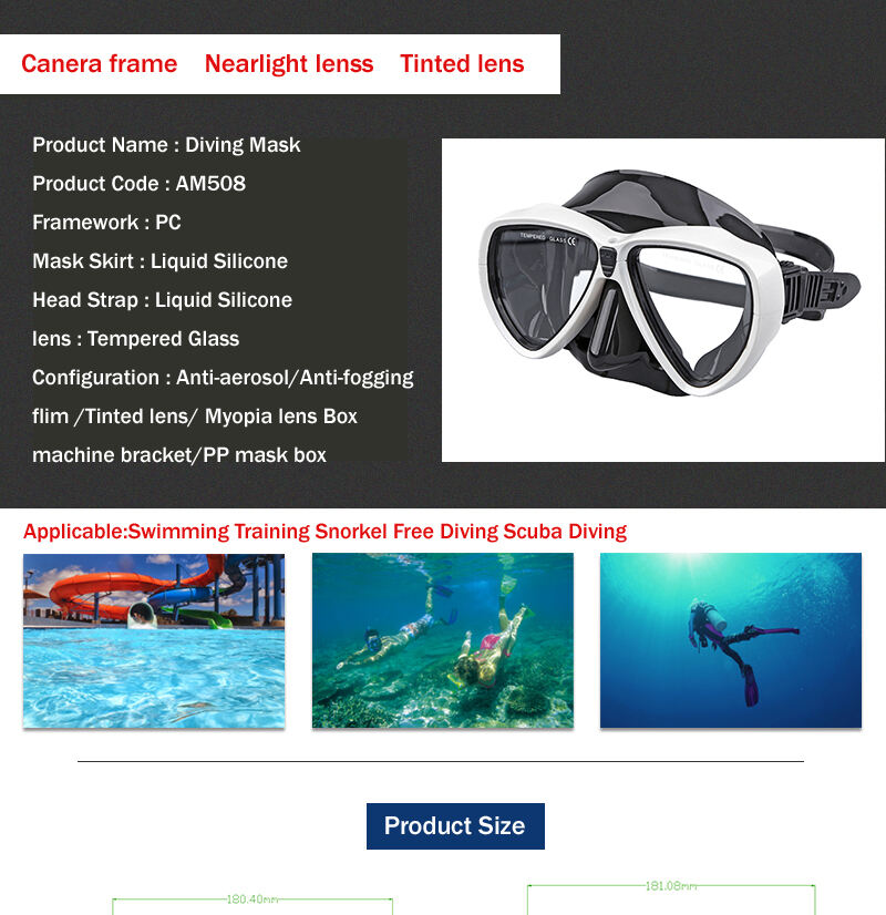 ALOMA Wholesale Good Quality low volume Diving Equipment snorkeling diving gear Free diving Mask manufacture