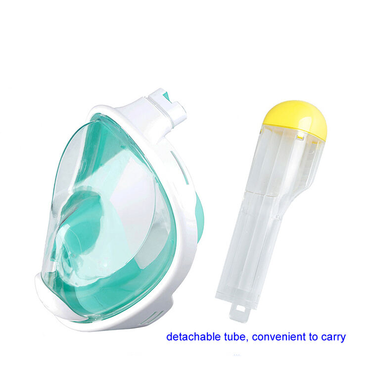 ALoma Dry diving swimming free to breathing 180 wide view anti leak full face snorkel mask supplier