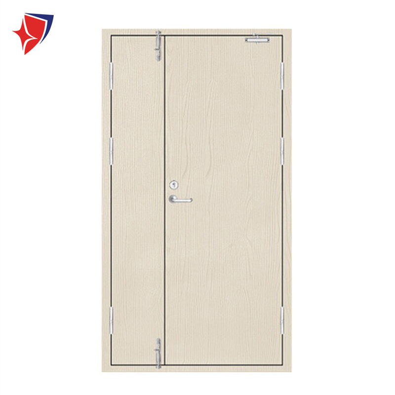 Unequal White Oak Wooden Fire Door