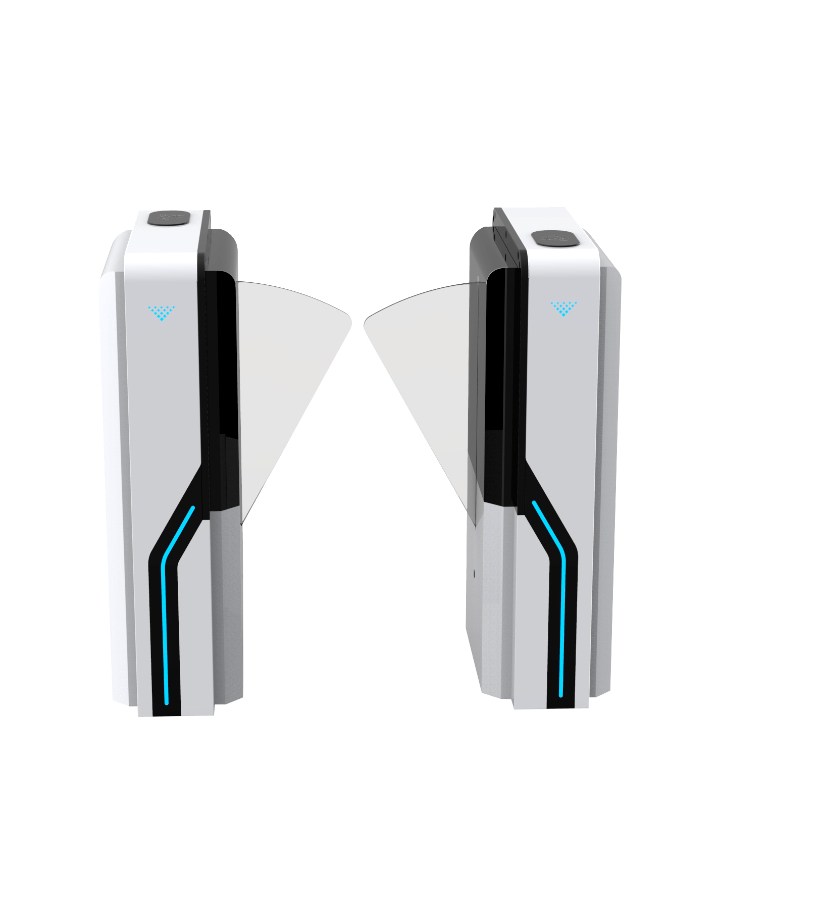 Turboo Automation Smart Cloud's Advanced Optical Flap Turnstile for Secure and Efficient Access Control Solutions