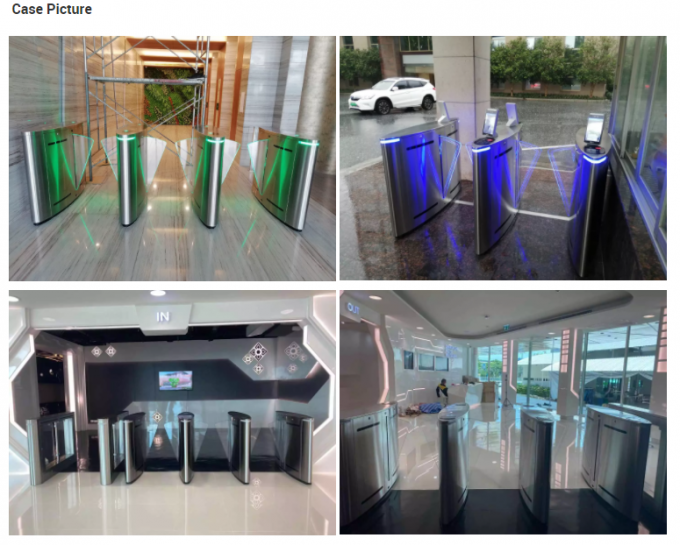 Half Height Integrated Automatic Flap Barrier Turnstile With Face Recognition 2